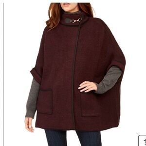 Cejon Women’s Plum And Black Riding Cape New